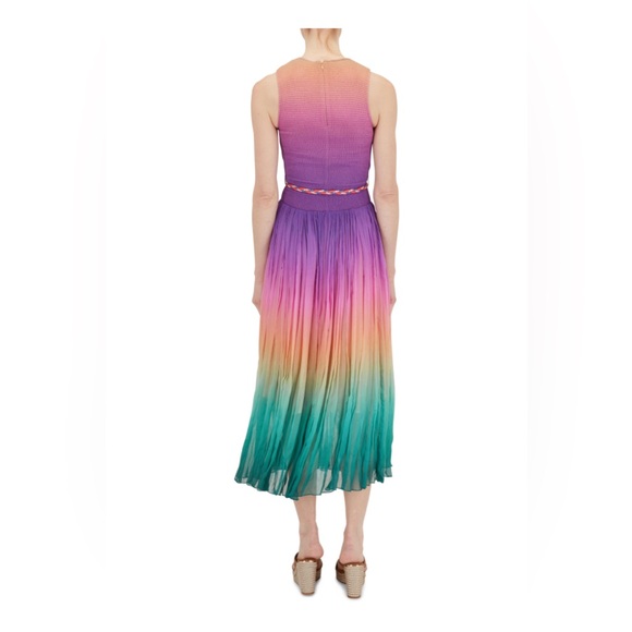 ZIMMERMAN CIRA SHIRRED MIDI DRESS - Picture 4 of 15